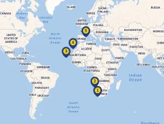 Mapa plavby